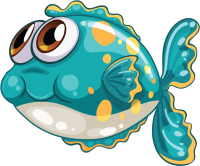 a blue fish